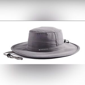 Mission Hydroactive Cooling UPF 50 Bucket Hat Charcoal NWT